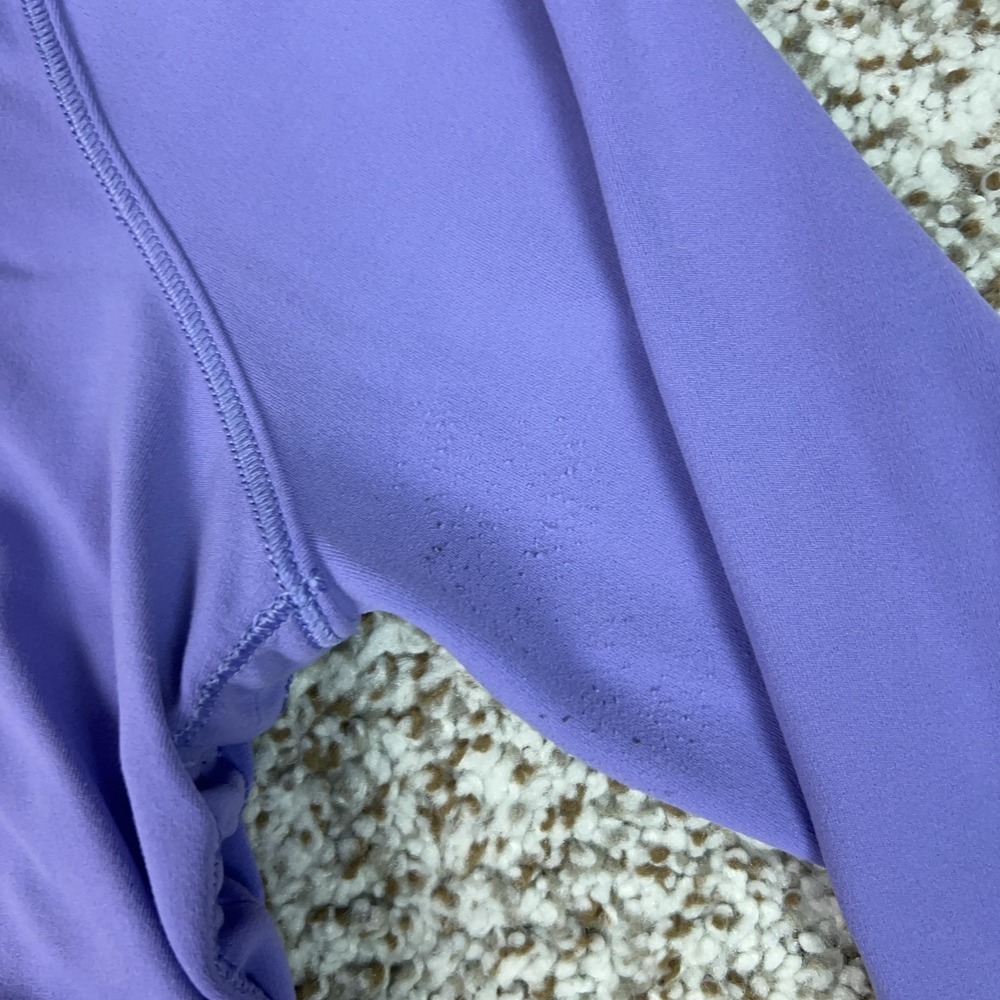 Lululemon Shirt Womens Small Purple Ruched Long Sleeve Yoga Gym Workout Top - Picture 3 of 7